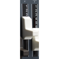 Nord Bouton Fader Blanc (Drawbar) Section orgue - Vue 3